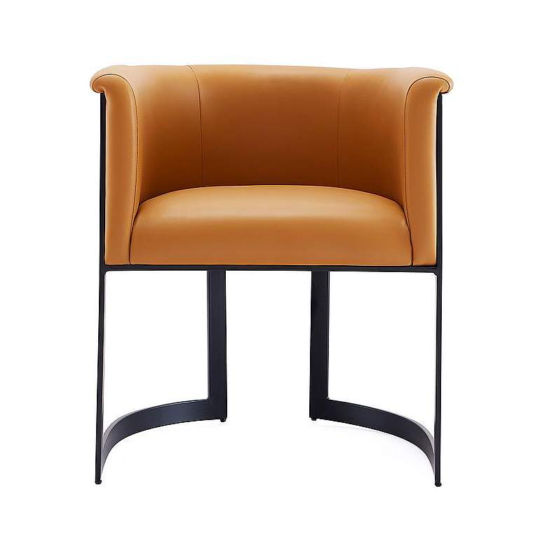 Image 1 Corso Modern Metal Dining Chair in Tan