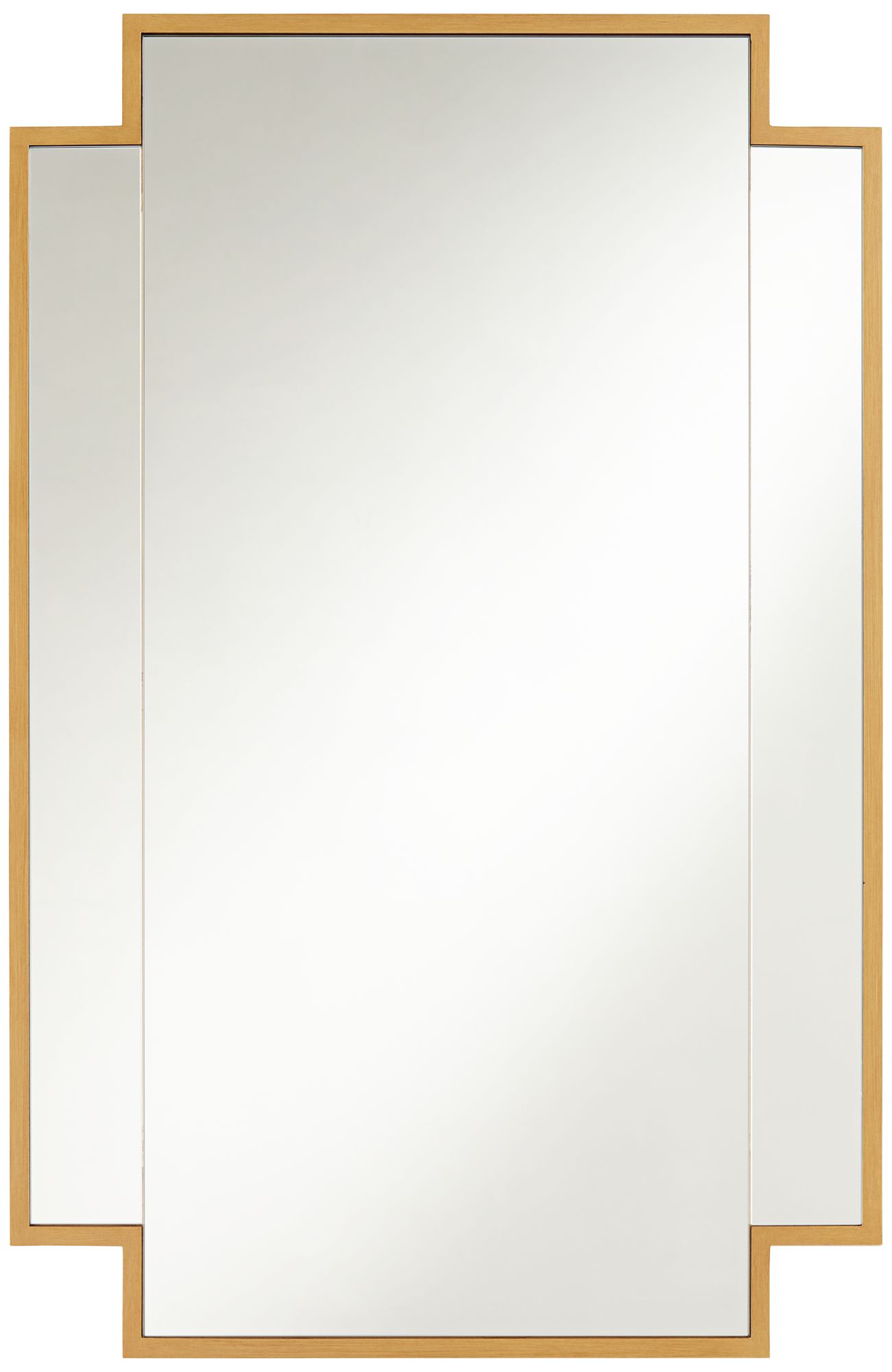 Corson Antique Gold 26" x 40" Cut Edge Wall Mirror