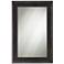 Corson Black Beaded 24" x 36" Rectangular Wall Mirror
