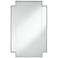 Corson Silver Metal 26" x 40" Cut Edge Wall Mirror