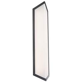 Image1 of Corte 24"H x 5.5"W 1-Light Outdoor Wall Light in Black