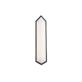 Image2 of Corte 24"H x 5.5"W 1-Light Outdoor Wall Light in Black more views