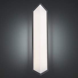 Image4 of Corte 24"H x 5.5"W 1-Light Outdoor Wall Light in Black more views