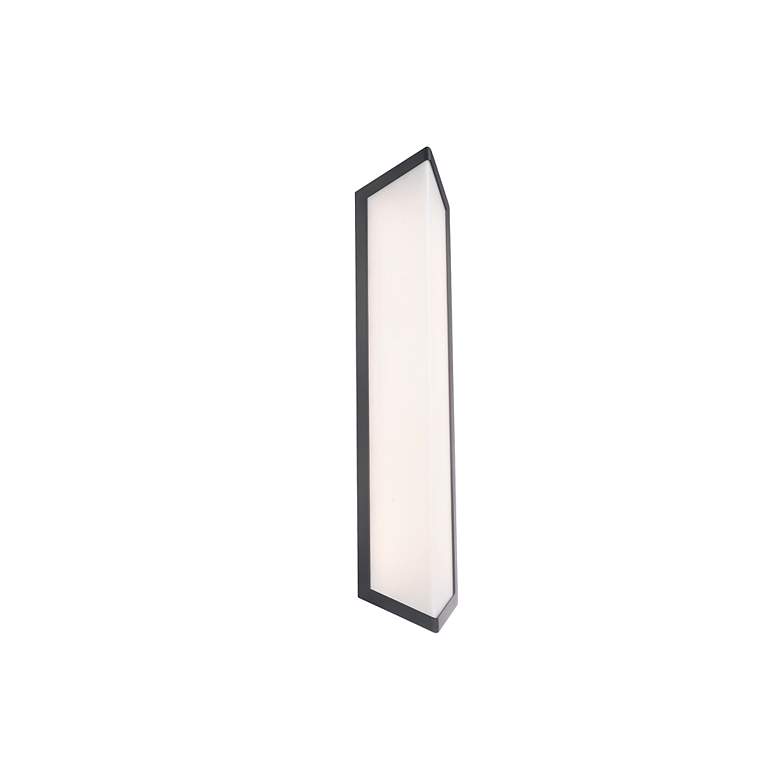 Image 1 Corte 24"H x 5.5"W 1-Light Outdoor Wall Light in Black