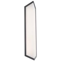 Corte 24&quot;H x 5.5&quot;W 1-Light Outdoor Wall Light in Black