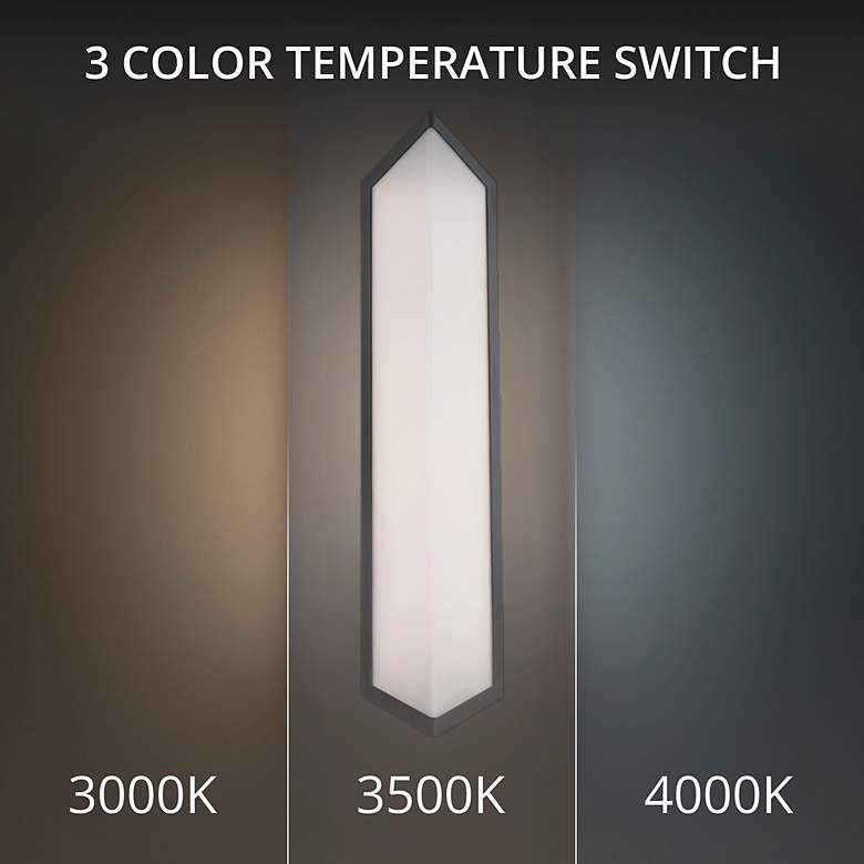 Image 5 Corte 24"H x 5.5"W 1-Light Outdoor Wall Light in Black more views