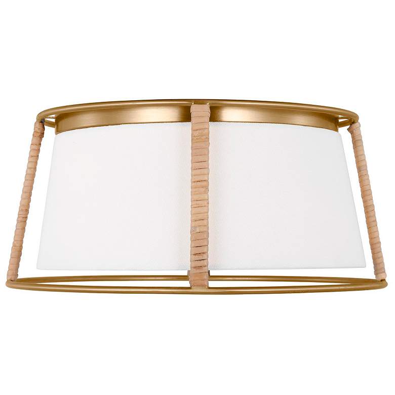 Image 1 Cortes 13 1/2" Wide Satin Brass Ceiling Light