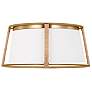 1_Cortes 13 1/2" Wide Satin Brass Ceiling Light