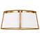 Cortes 13 1/2" Wide Satin Brass Ceiling Light