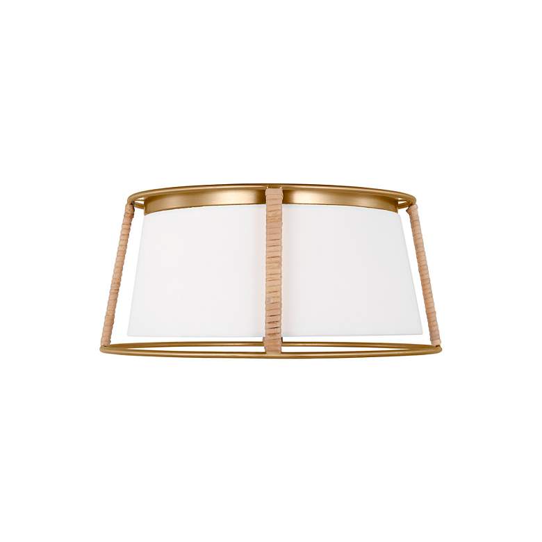 Image 2 Cortes 13 1/2" Wide Satin Brass Ceiling Light more views