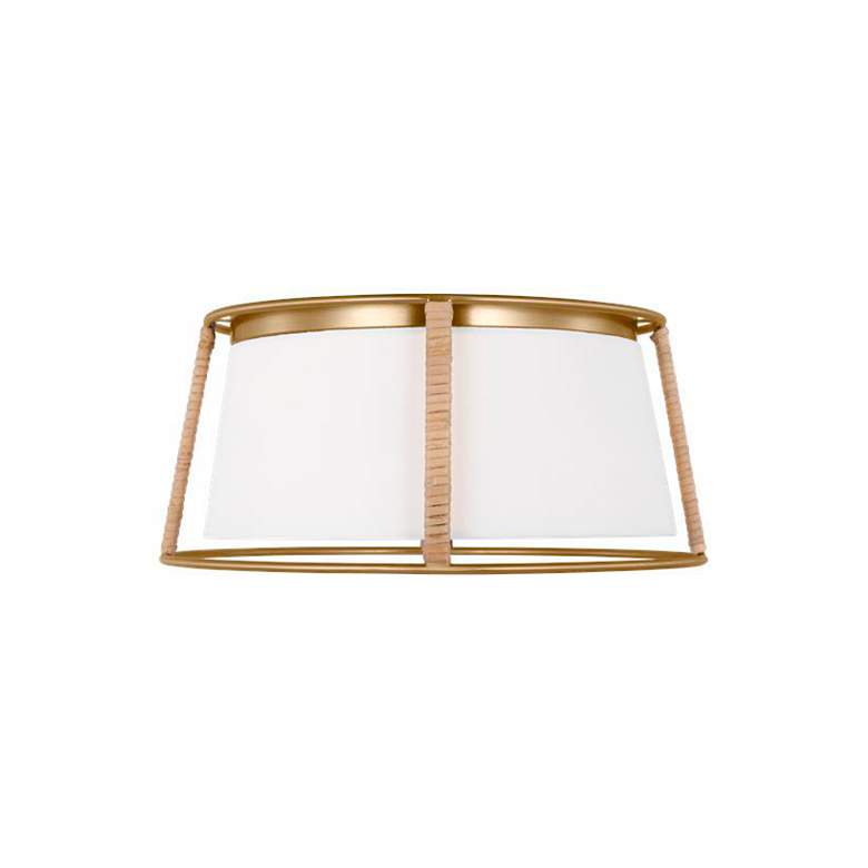 Image 3 Cortes 13 1/2" Wide Satin Brass Ceiling Light more views