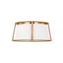 3_Cortes 13 1/2" Wide Satin Brass Ceiling Light more views
