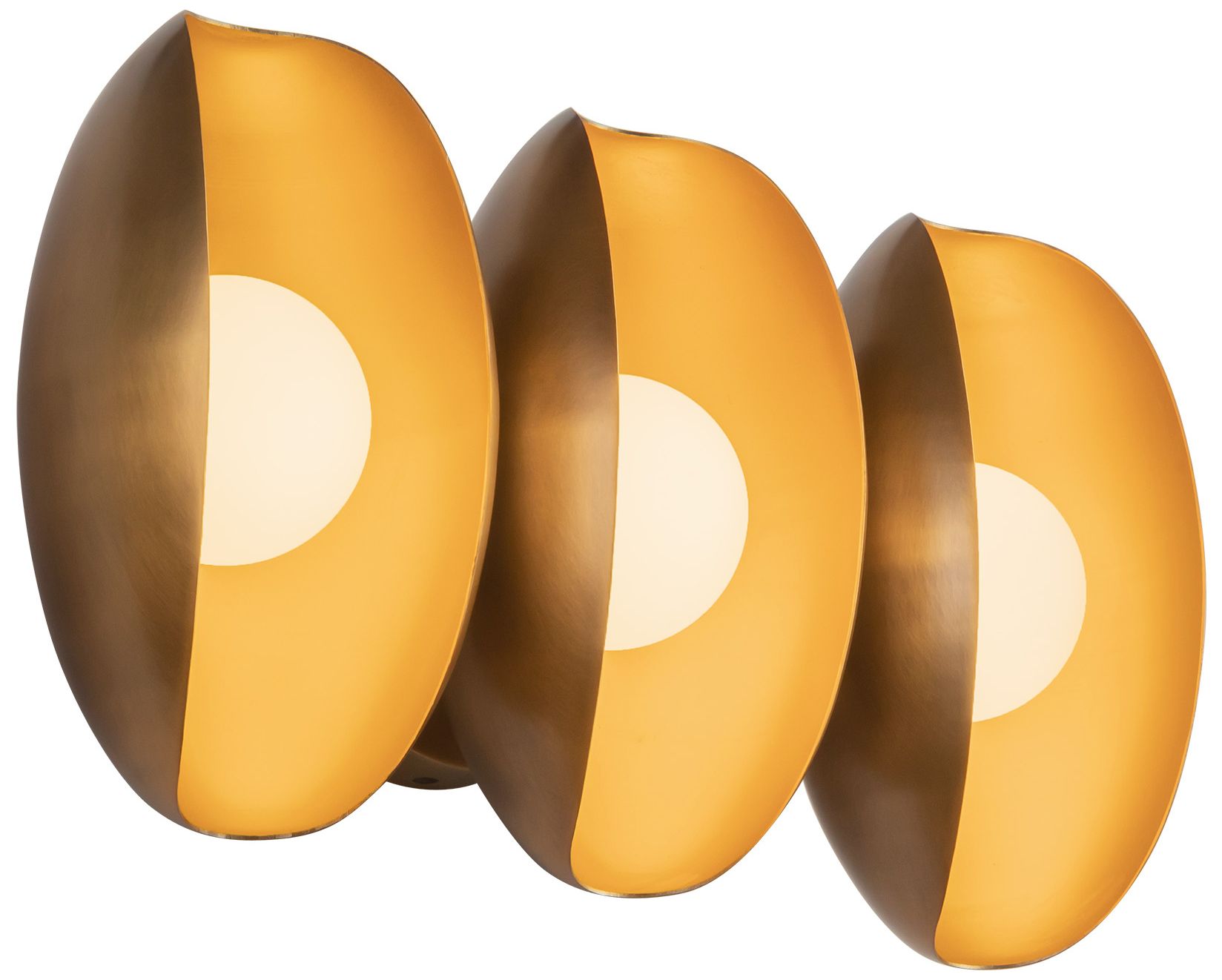 Image 3 Cortez 16-in Vintage Brass dimmable LED Wall/Vanity Light more views