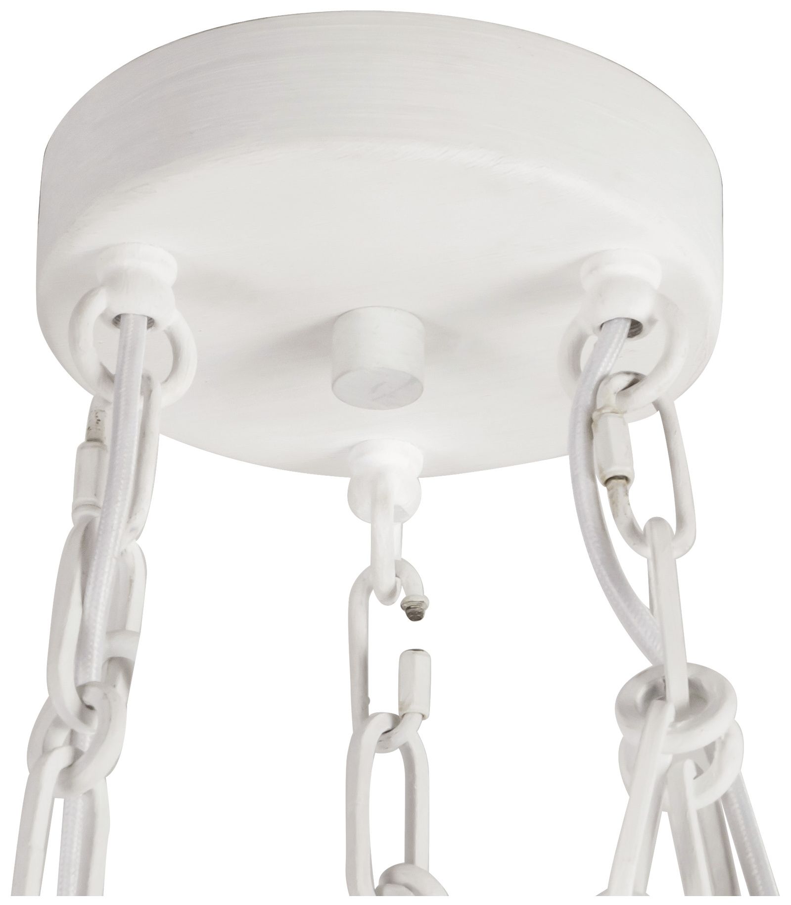 Image 5 Cortez 25-in Antique White dimmable LED Chandelier more views