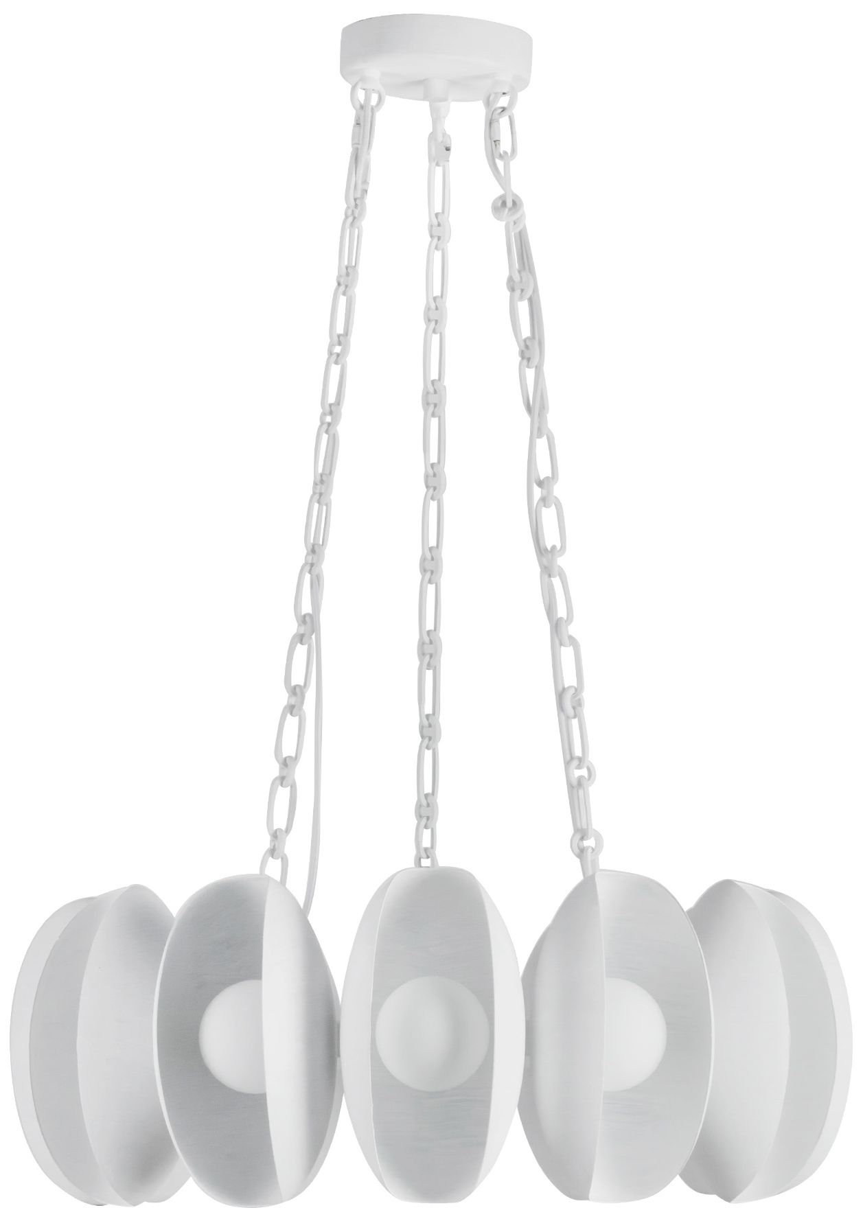 Image 6 Cortez 25-in Antique White dimmable LED Chandelier more views