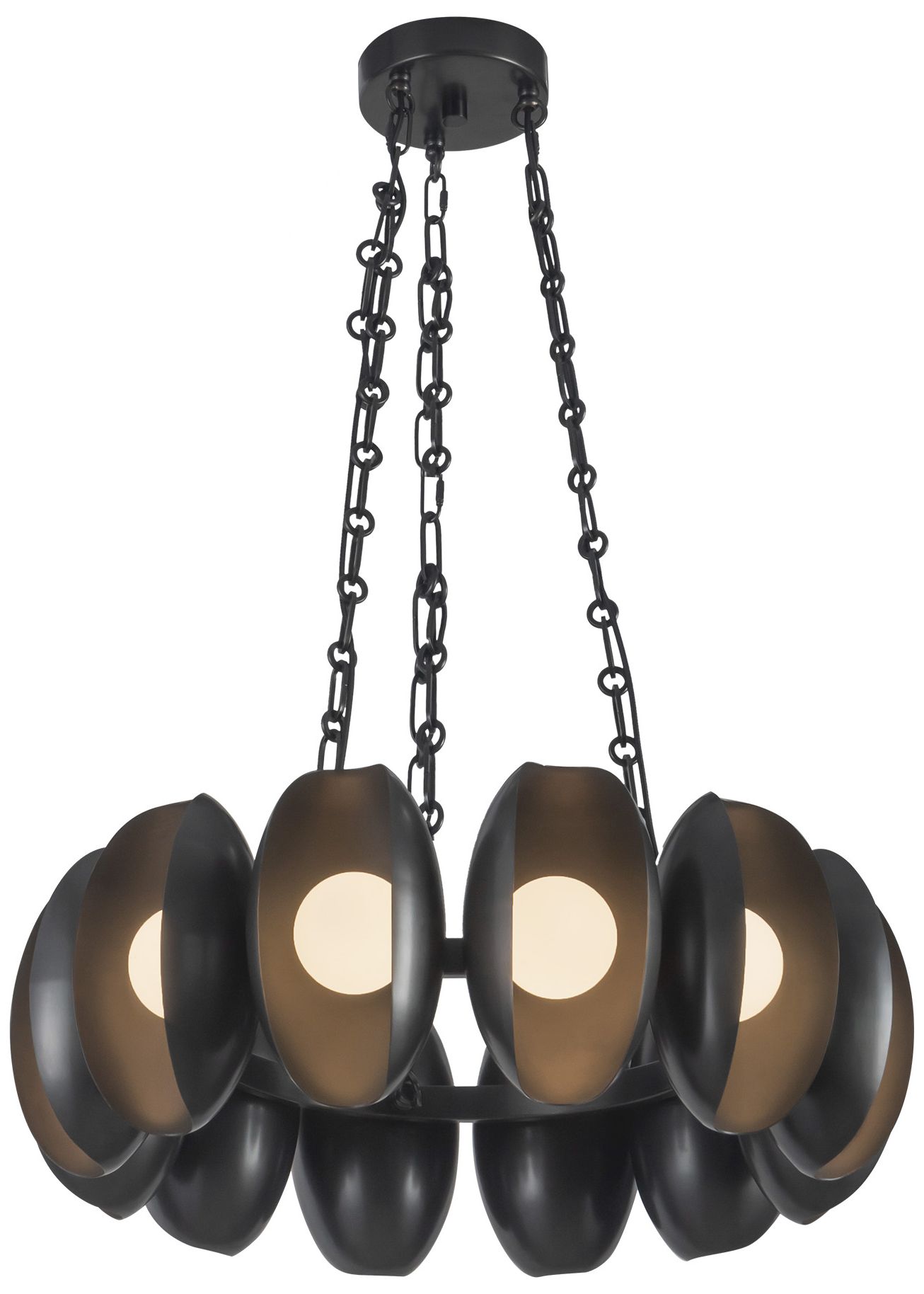 Image 3 Cortez 25-in Urban Bronze dimmable LED Chandelier more views