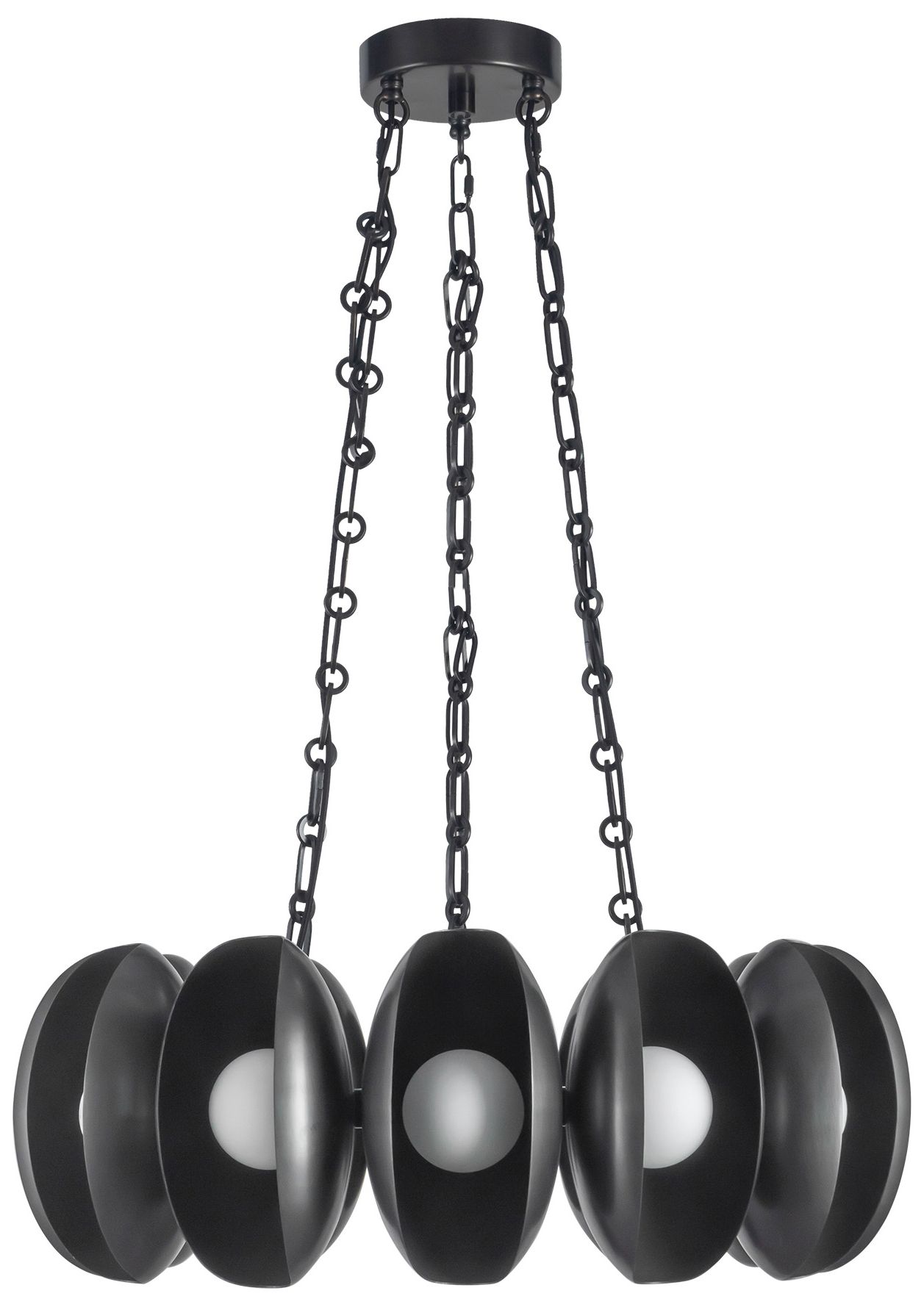 Image 6 Cortez 25-in Urban Bronze dimmable LED Chandelier more views