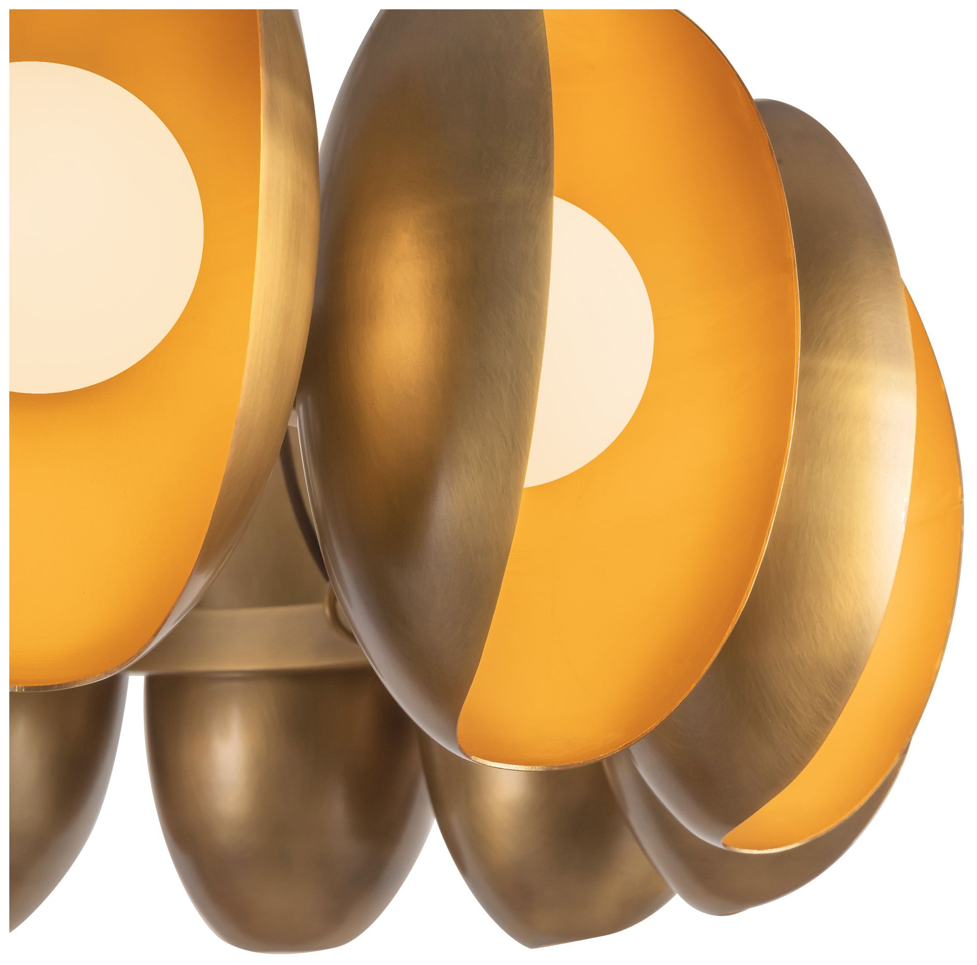Image 4 Cortez 25-in Vintage Brass dimmable LED Chandelier more views