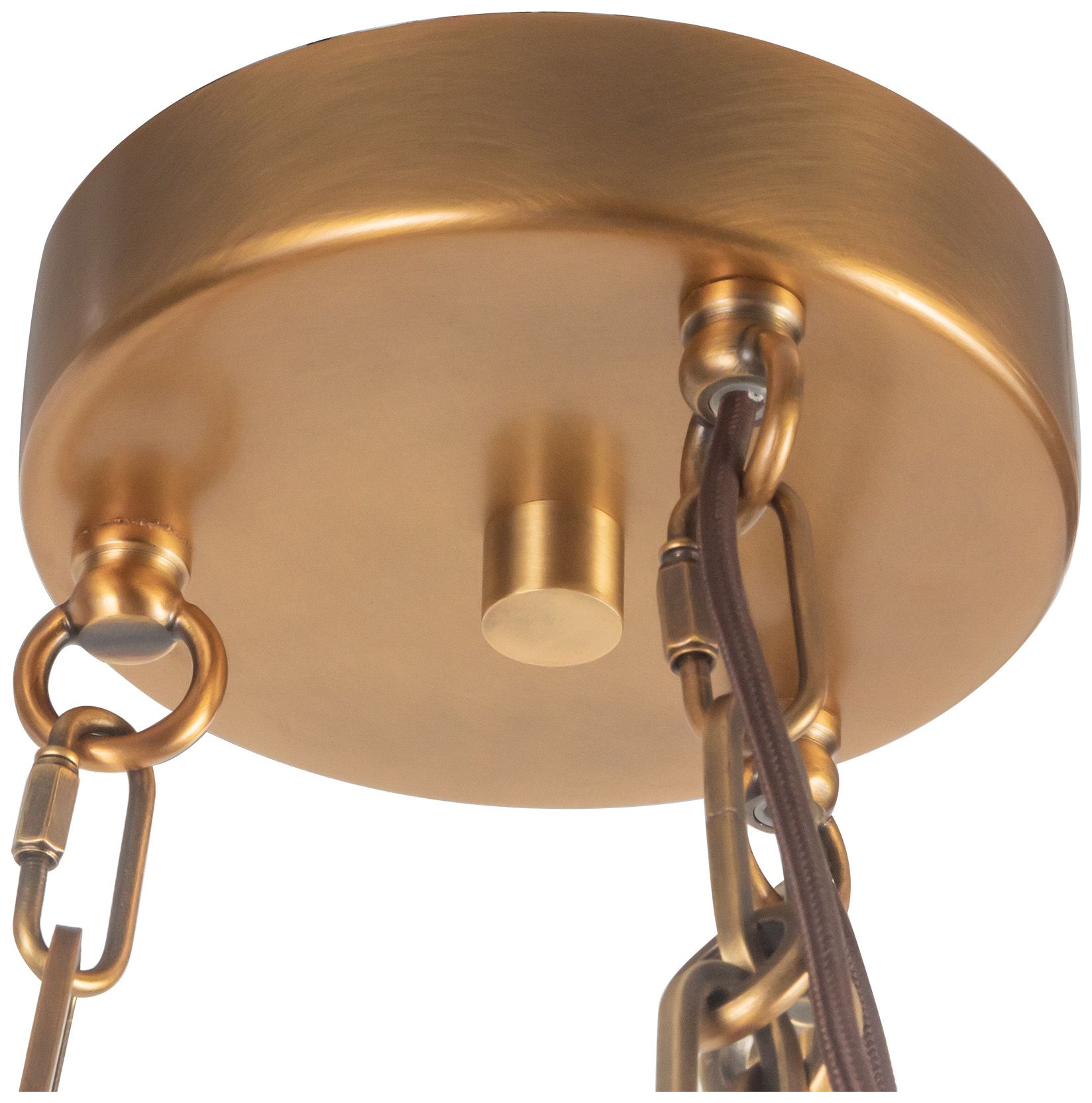 Image 5 Cortez 25-in Vintage Brass dimmable LED Chandelier more views