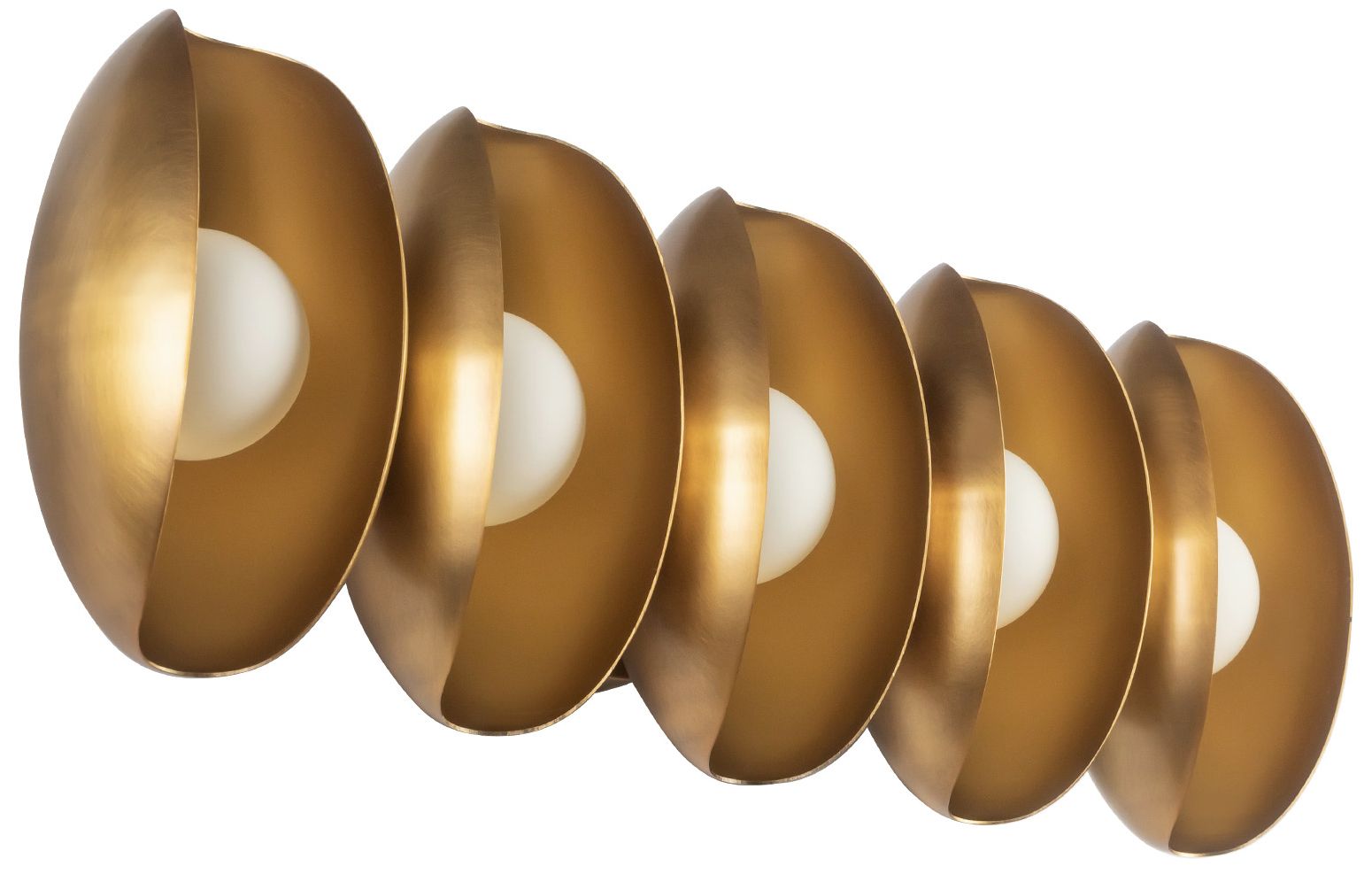 Image 3 Cortez 26-in Vintage Brass dimmable LED Wall/Vanity Light more views