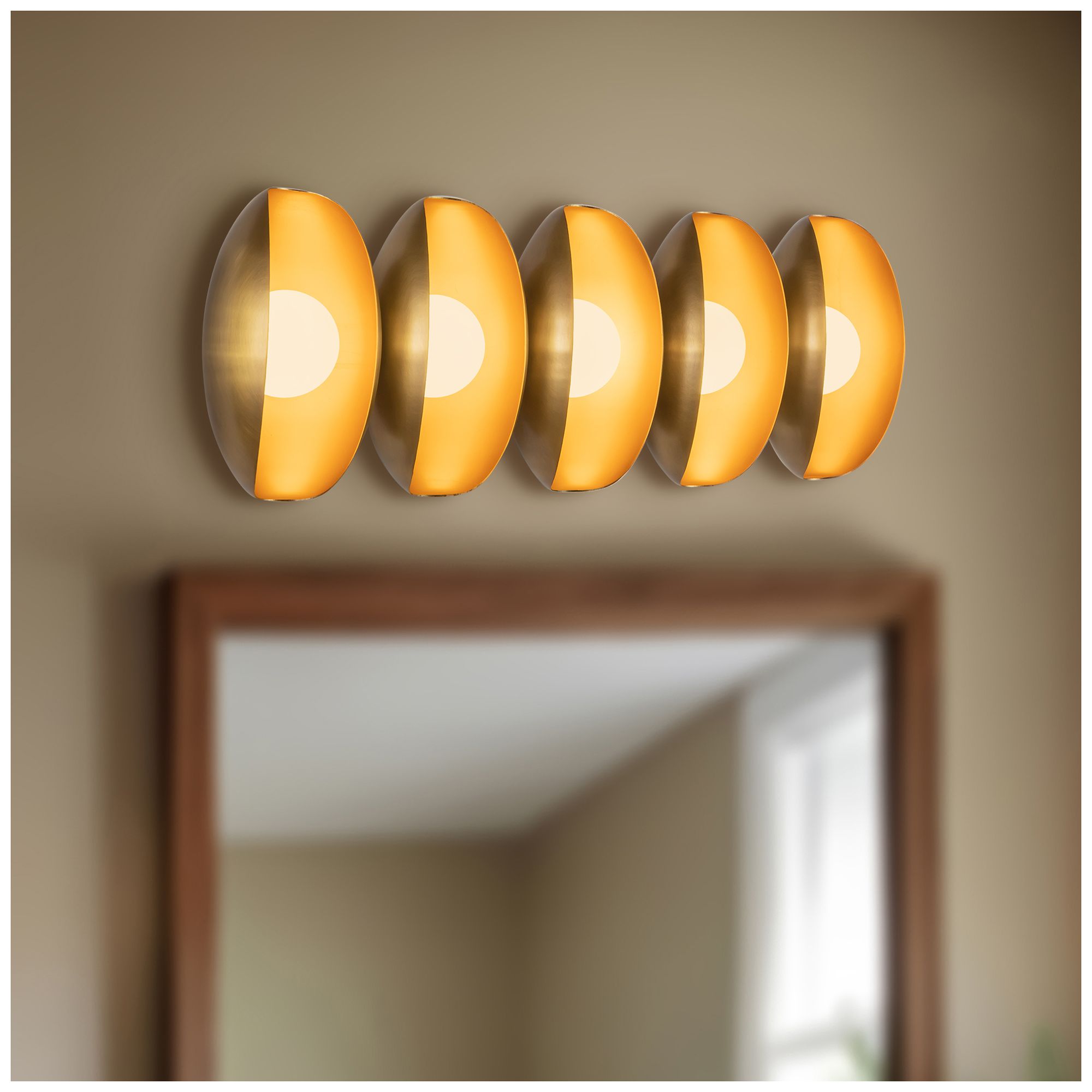 Image 6 Cortez 26-in Vintage Brass dimmable LED Wall/Vanity Light more views