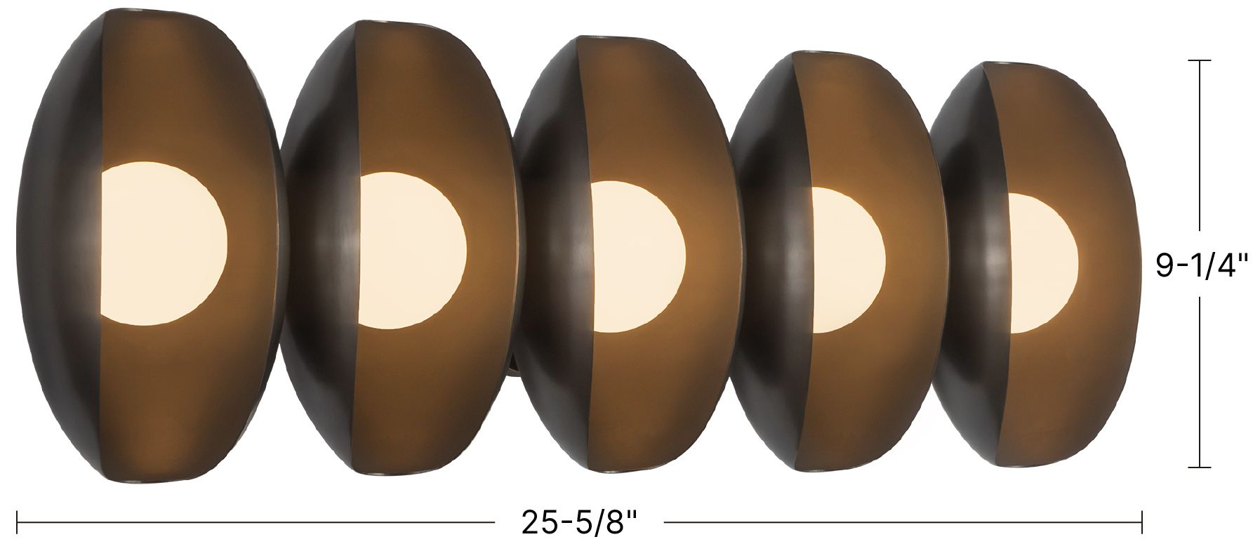 Image 7 Cortez 26-in Vintage Brass dimmable LED Wall/Vanity Light more views