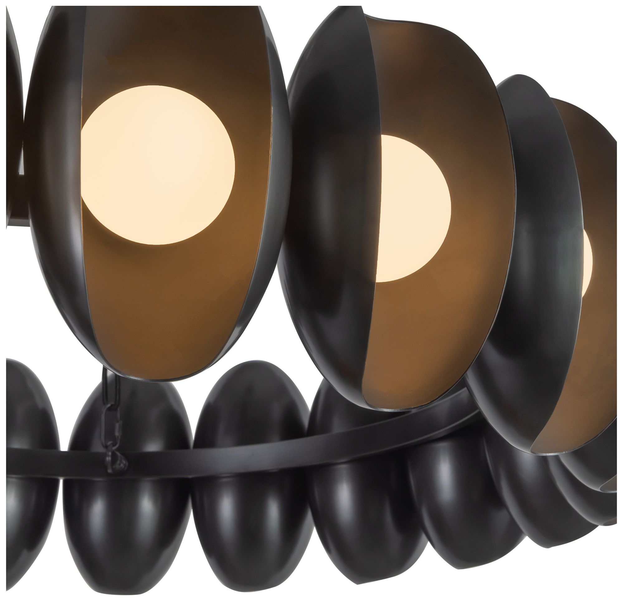 Image 4 Cortez 37-in Urban Bronze dimmable LED Chandelier more views