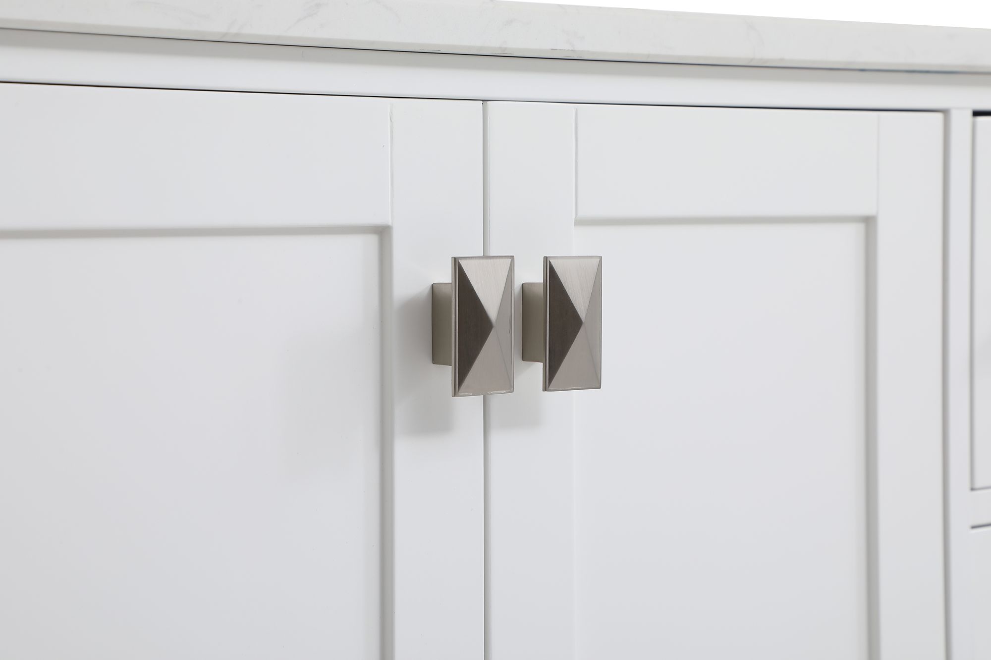 Cortez 48"W 2-Door Calacatta White Single Sink Vanity in scene