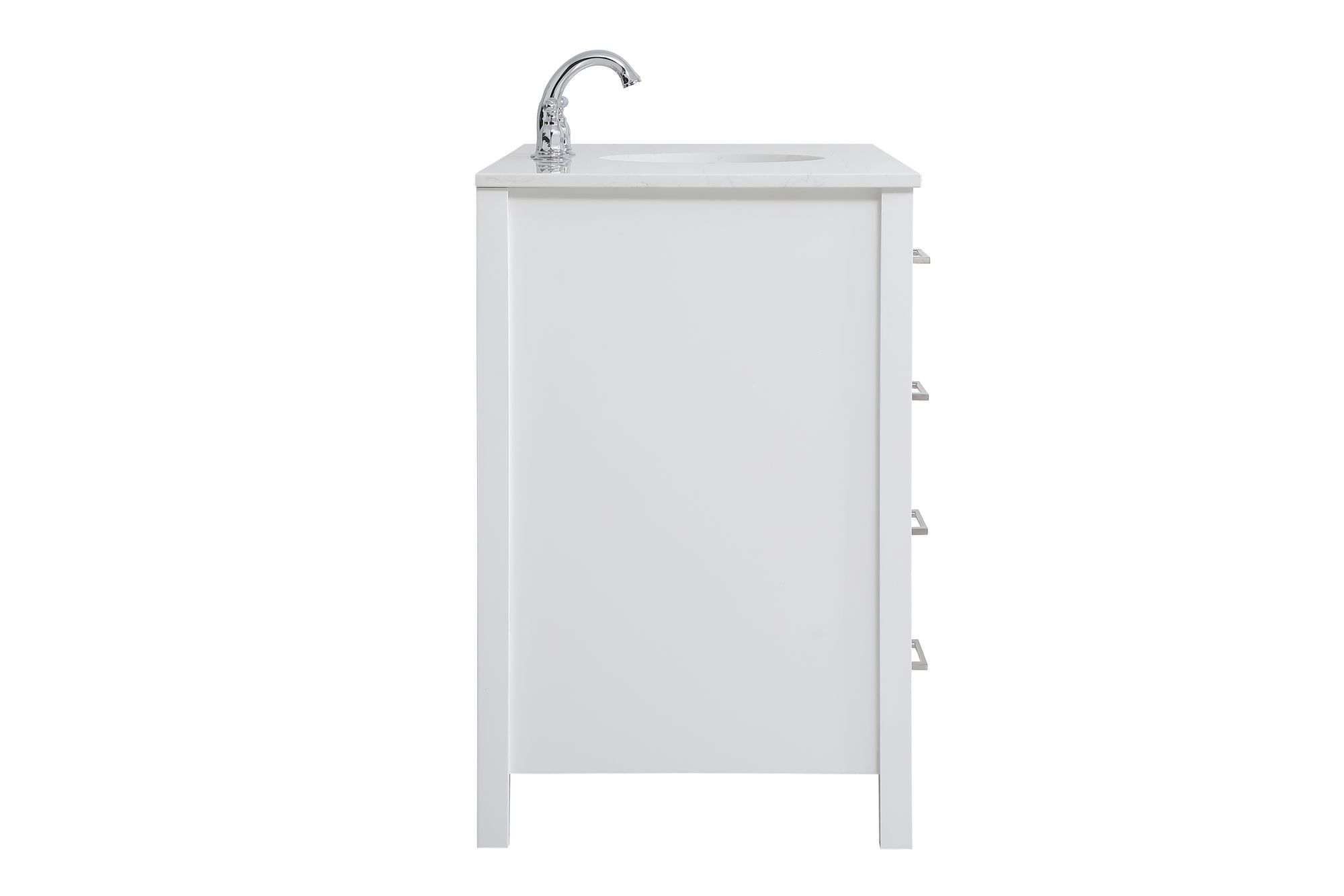 Cortez 48"W 2-Door Calacatta White Single Sink Vanity in scene