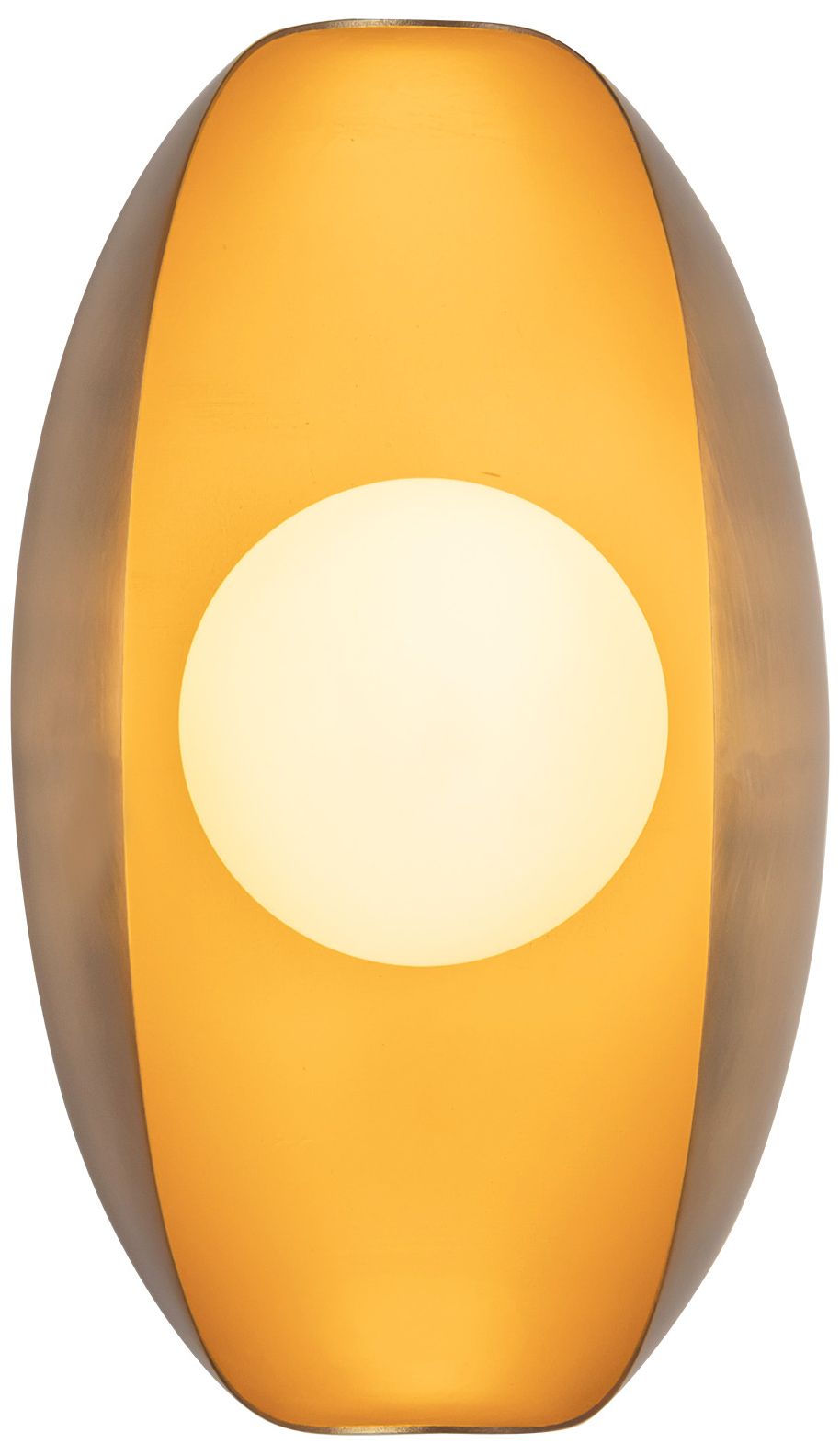 Cortez 5-in Vintage Brass dimmable LED Wall/Vanity Light