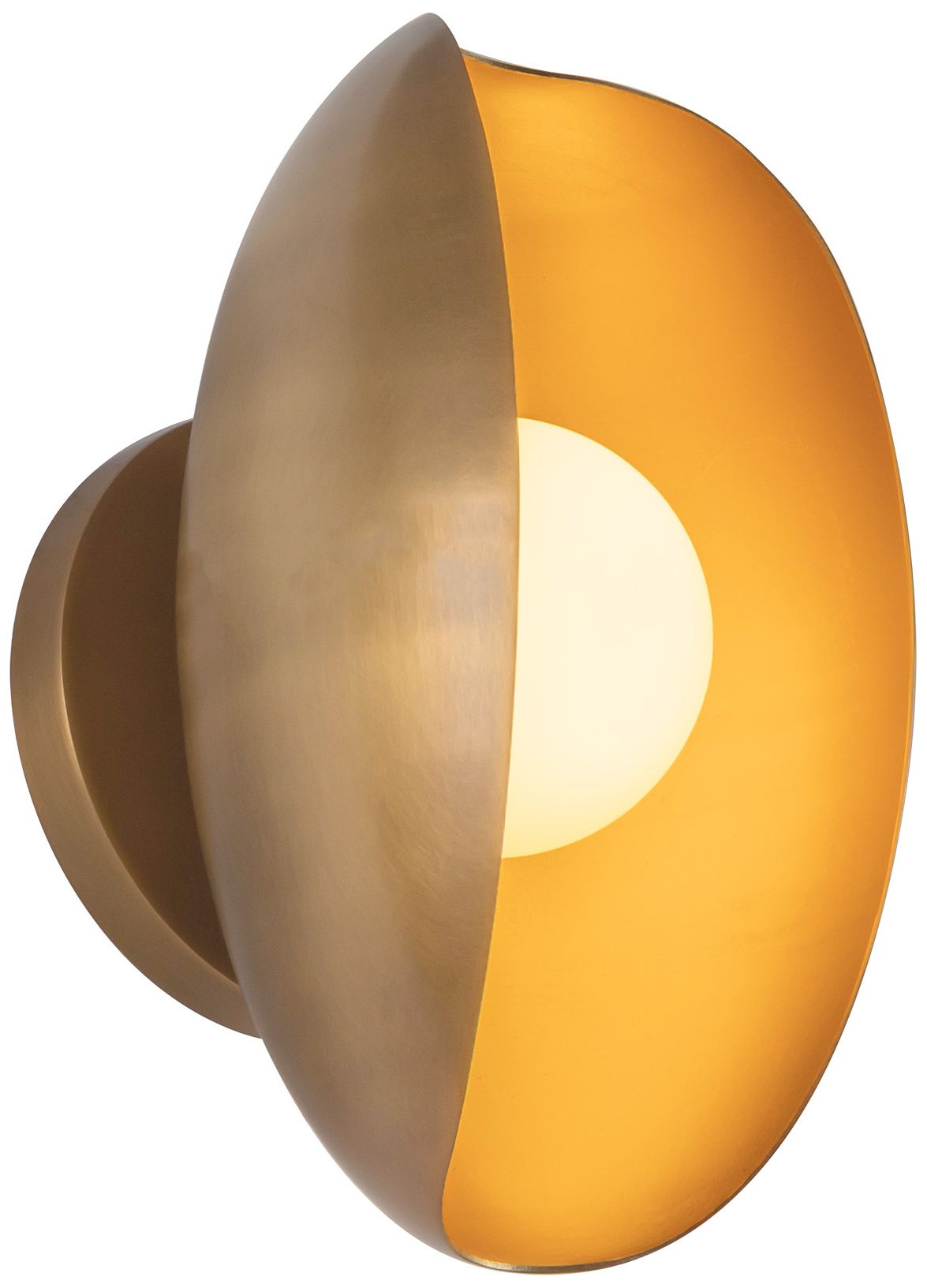 Image 3 Cortez 5-in Vintage Brass dimmable LED Wall/Vanity Light more views
