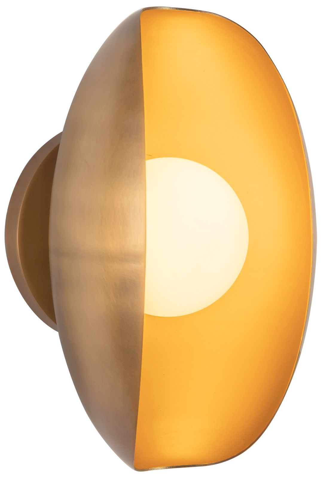 Image 6 Cortez 5-in Vintage Brass dimmable LED Wall/Vanity Light more views