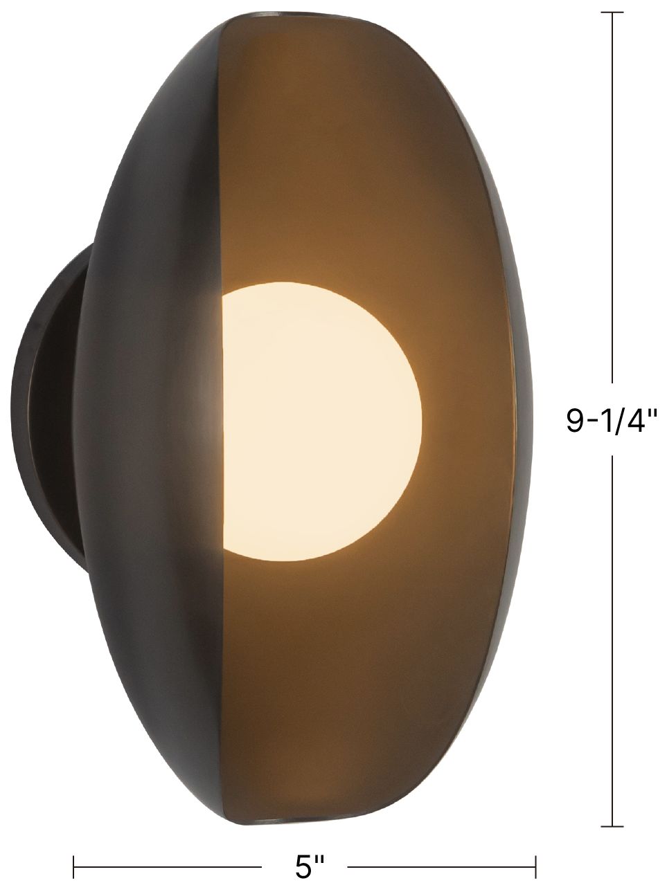 Image 7 Cortez 5-in Vintage Brass dimmable LED Wall/Vanity Light more views