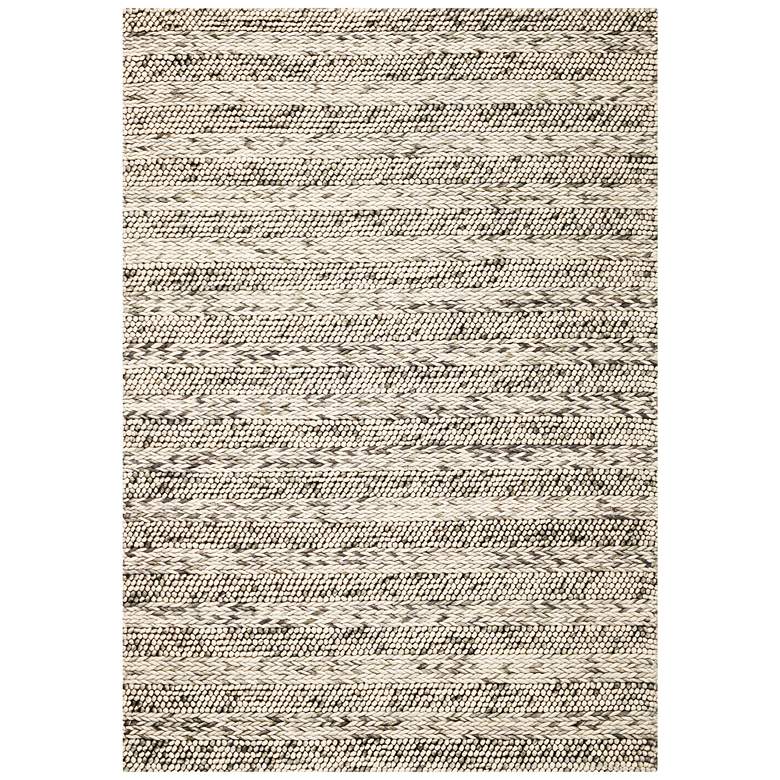 Image 2 Cortico 6152 5'x7' Gray Heather Wool Area Rug