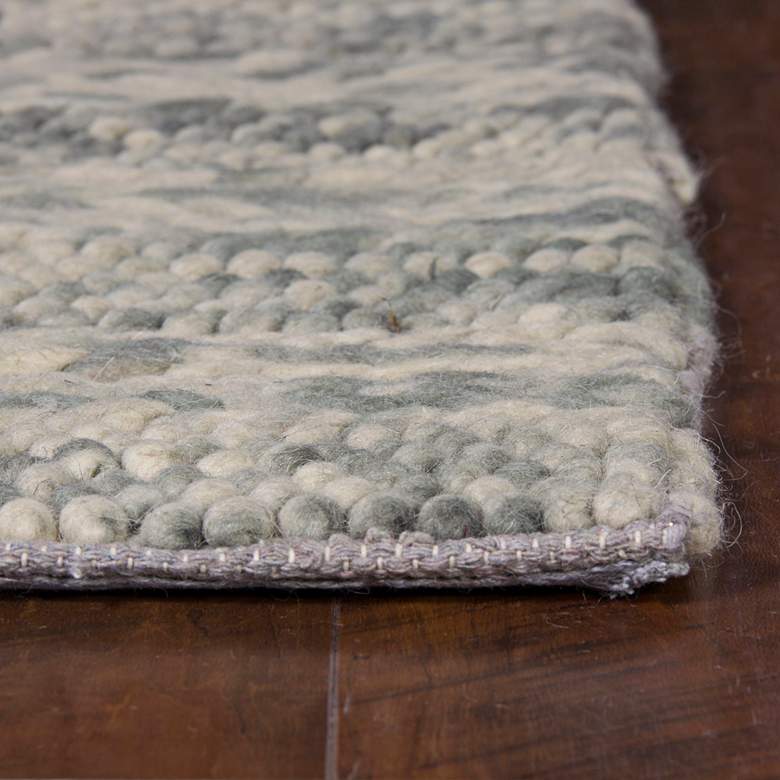 Image 3 Cortico 6152 5'x7' Gray Heather Wool Area Rug more views