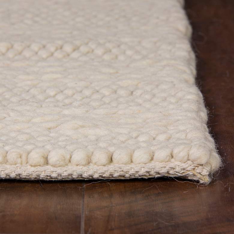 Cortico 6155 5&#39;x7&#39; Winter White Wool Area Rug more views