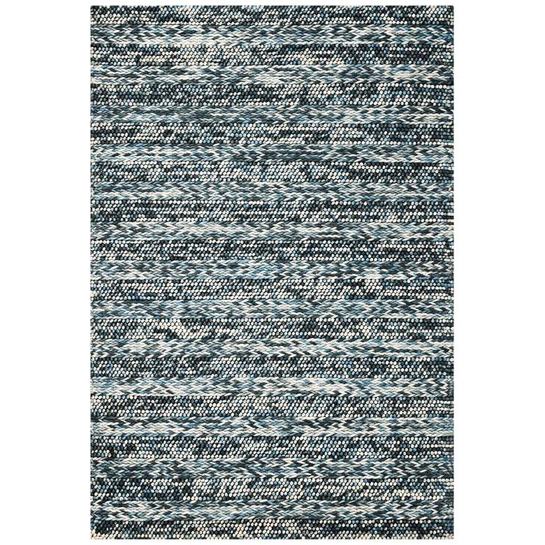 Image 1 Cortico 6156 5'x7' Blue Heather Wool Area Rug