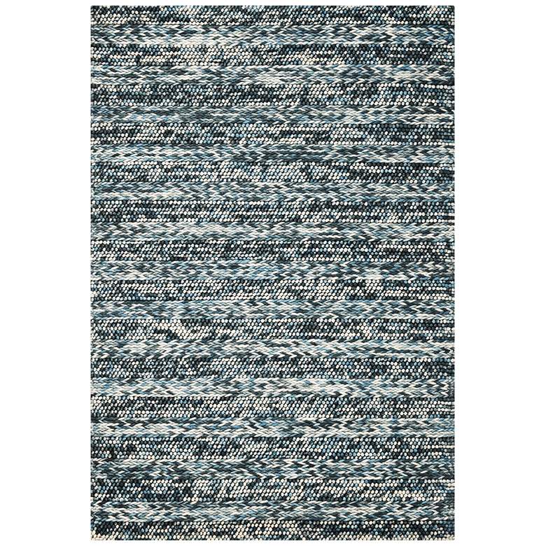 Image 1 Cortico 6156 5&#39;x7&#39; Blue Heather Wool Area Rug