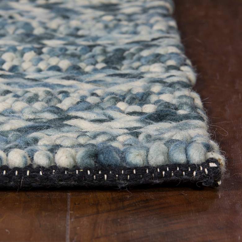 Image 2 Cortico 6156 5'x7' Blue Heather Wool Area Rug more views