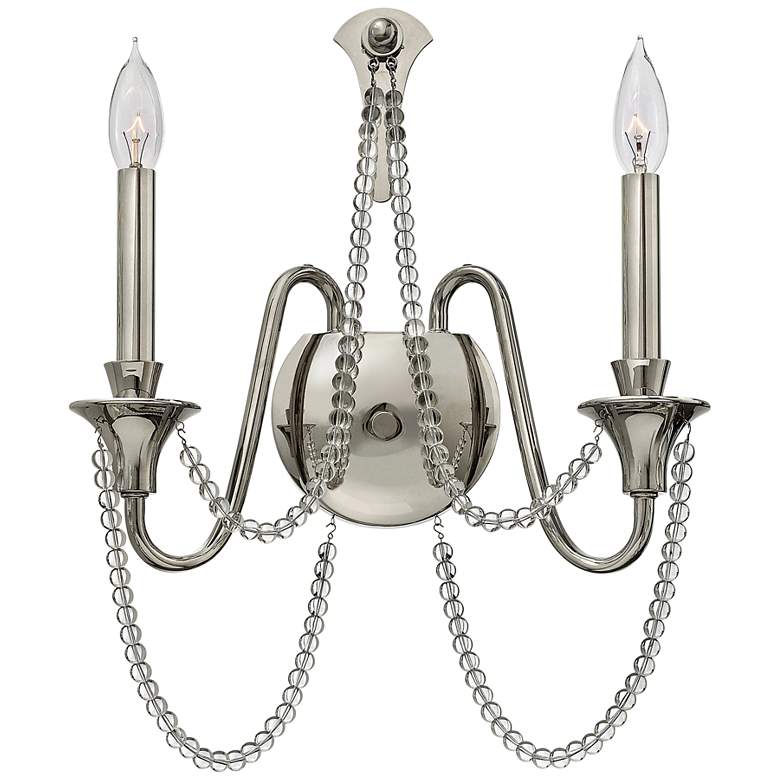 Image 1 Cortina 17 inch High Polished Nickel 2-Light Wall Sconce