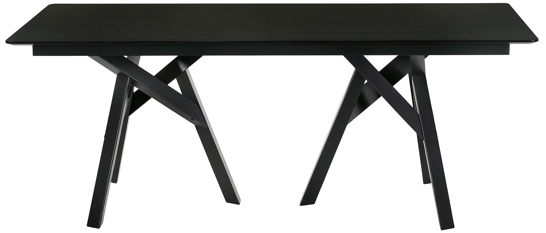 Image 7 Cortina and Polly 5 Piece Rectangular Dining Set in Black Mdf, Rubberwood more views