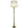 Cortland Bent Arm Brass Finish Floor Lamp by Stiffel