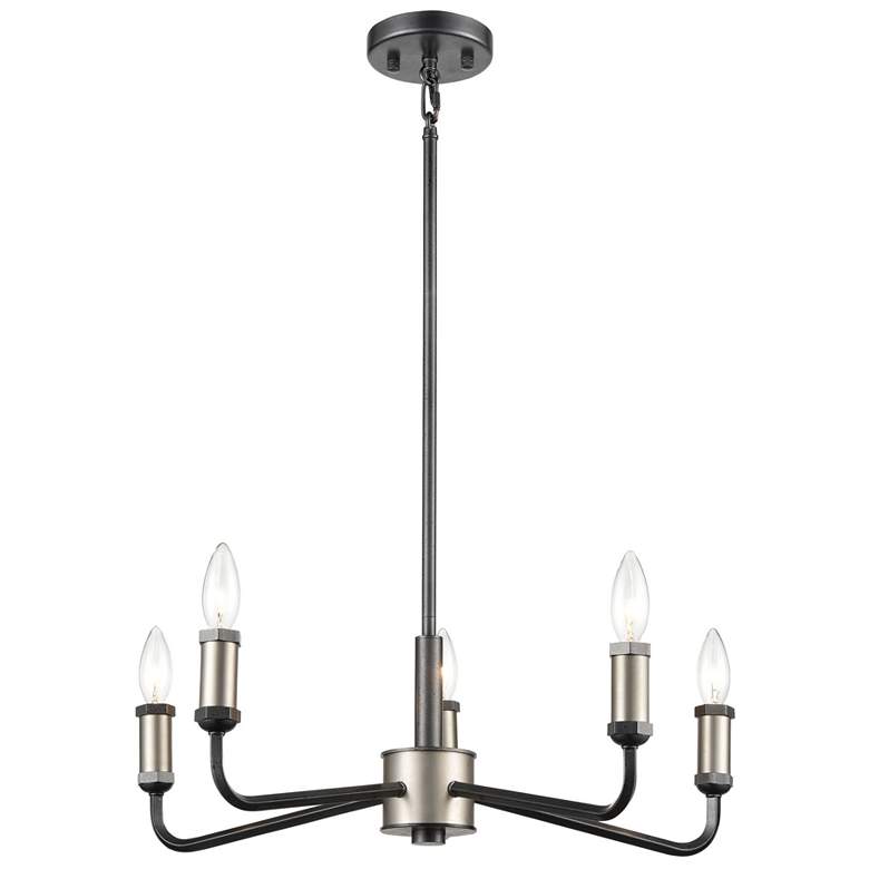 Image 1 Cortlandt 23 inch Wide 5-Light Chandelier - Iron