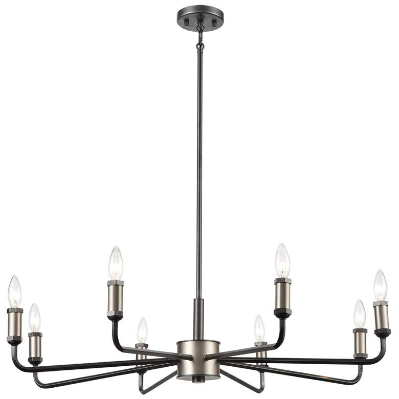 Image 1 Cortlandt 36" Wide 8-Light Chandelier - Iron