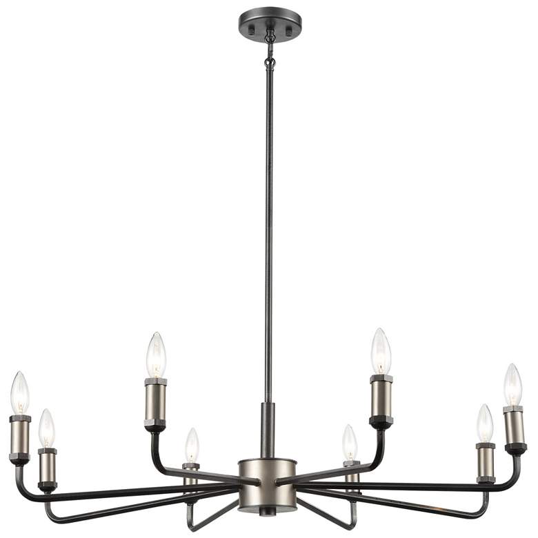 Image 1 Cortlandt 36 inch Wide 8-Light Chandelier - Iron