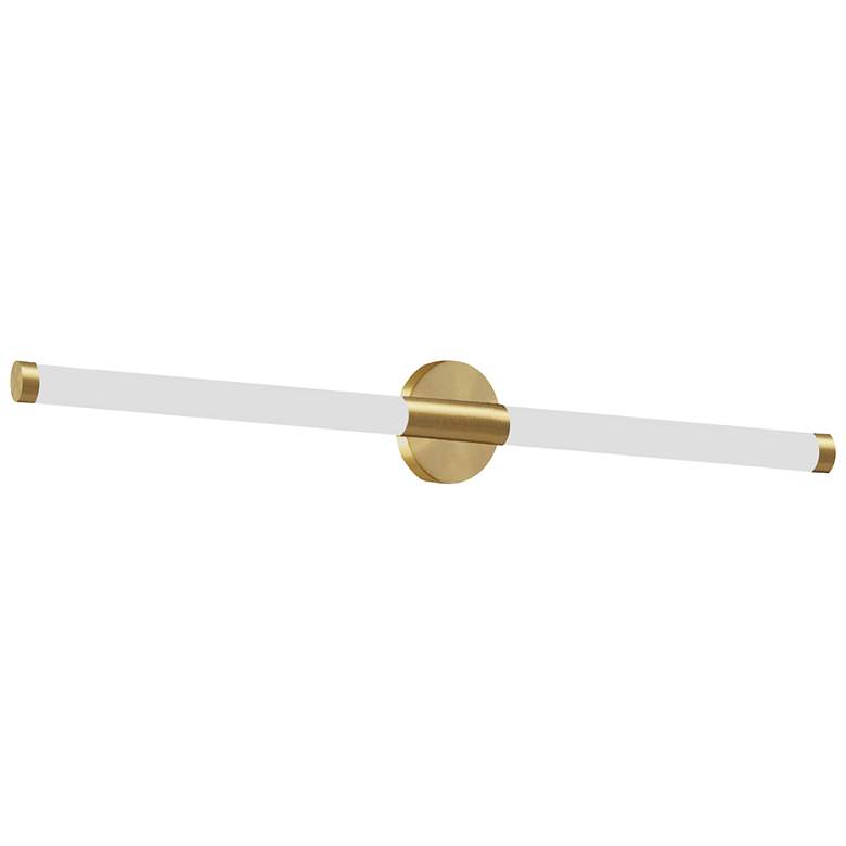 Image 1 Corvette 4.5" High Aged Brass 20W Wall Sconce