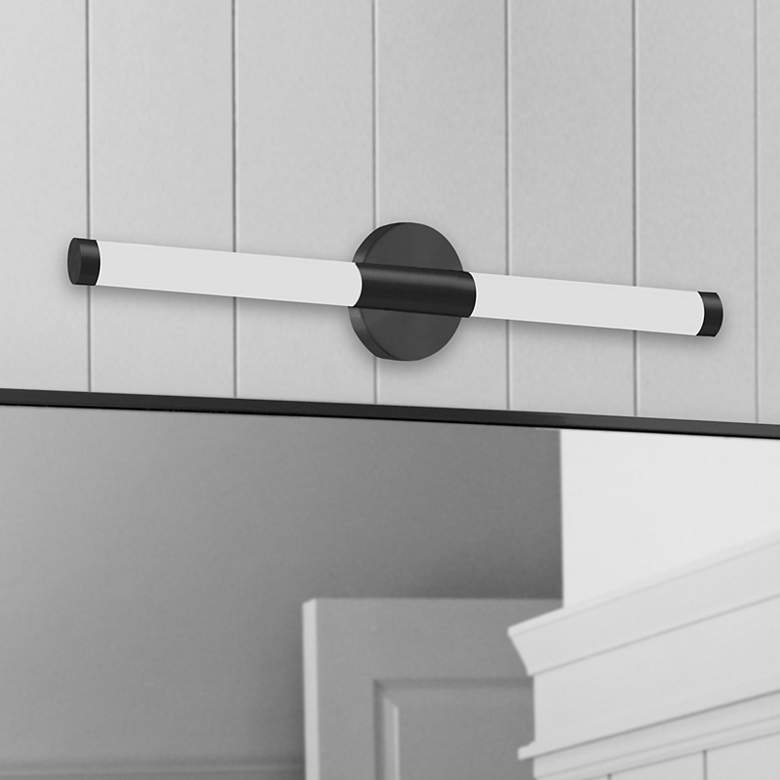 Image 1 Corvette 4.5" High Matte Black 12W Wall Sconce