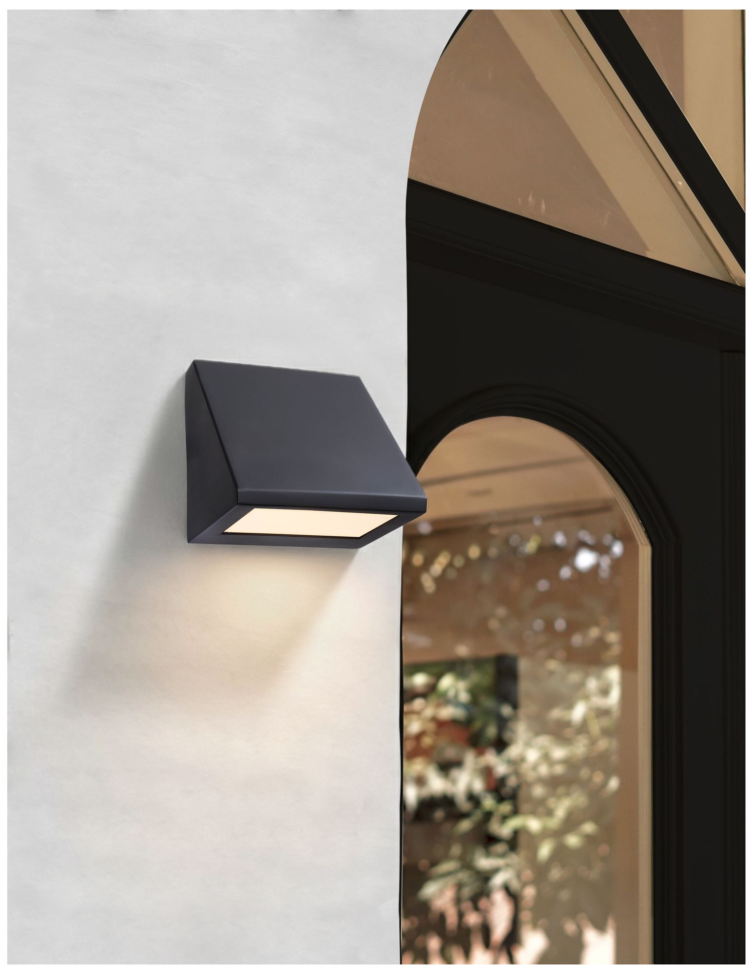 Image 6 Corwin 4.5" High Matte Black LED Outdoor Wall Sconce more views