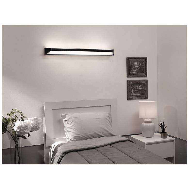 Image 3 Cory 36" Wide Black LED Overbed more views
