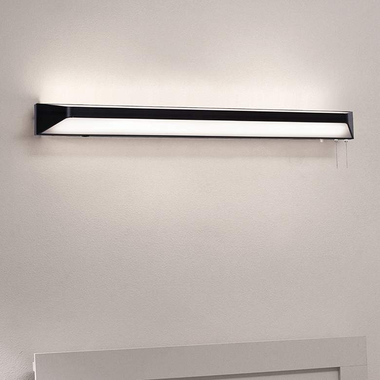 Image 1 Cory 48" Wide Black LED Overbed
